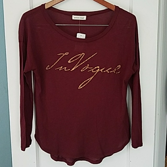 3/$20 NWT Yellow Chair - "In Vogue" Long Sleeve T - Picture 1 of 6